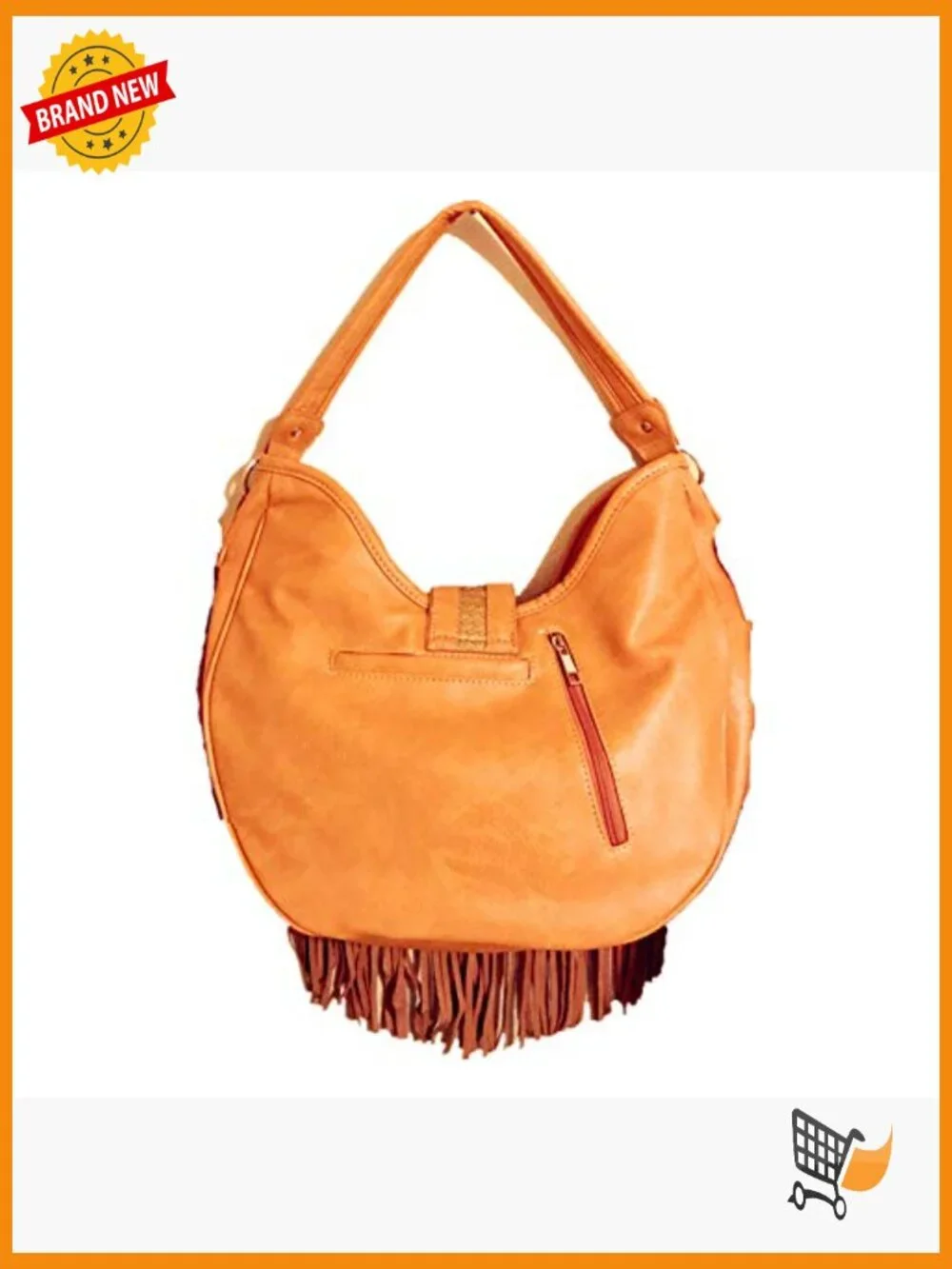 Western Concealed Carry Fringe Concho Hobo Shoulder Bag With Wallet